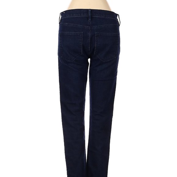 Ann Taylor Loft Jeans Blue Straight Leg Mid Rise Waist Size 26 #169 - Picture 3 of 4